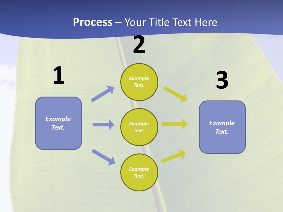 Verdant Foliage Banana PowerPoint Template