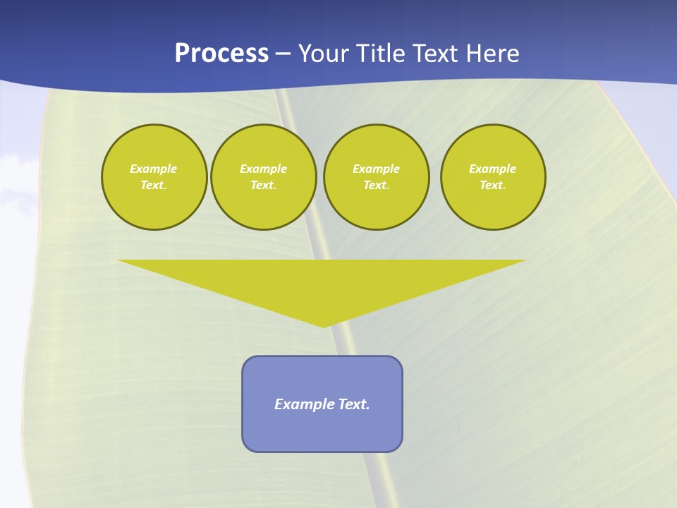 Verdant Foliage Banana PowerPoint Template