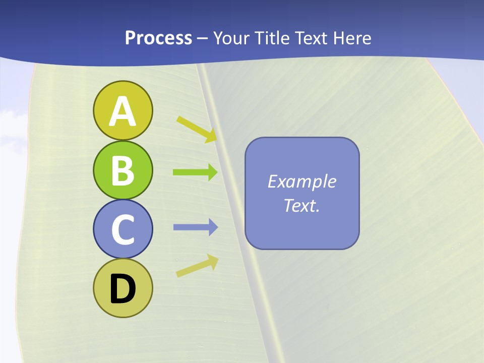 Verdant Foliage Banana PowerPoint Template