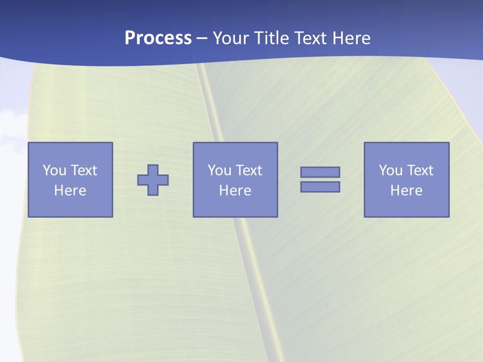 Verdant Foliage Banana PowerPoint Template