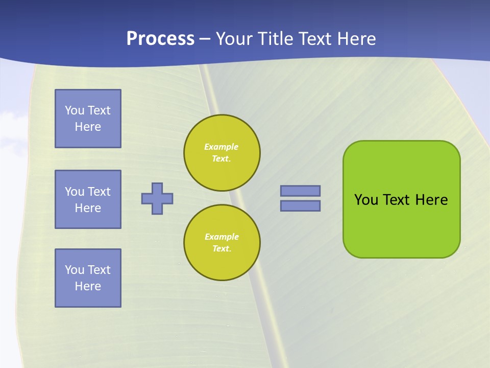 Verdant Foliage Banana PowerPoint Template