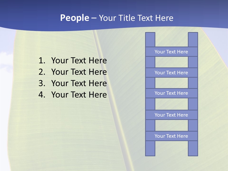 Verdant Foliage Banana PowerPoint Template