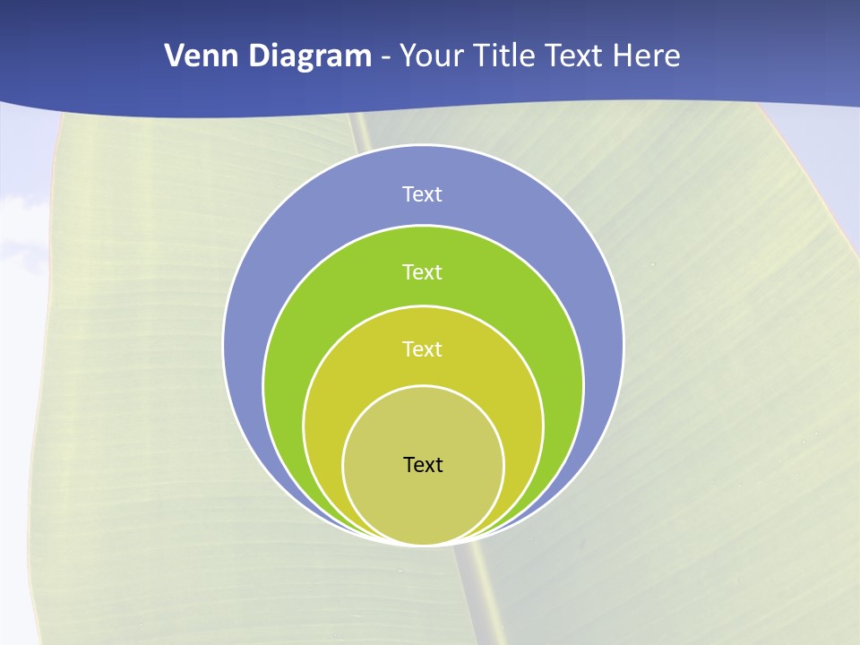 Verdant Foliage Banana PowerPoint Template