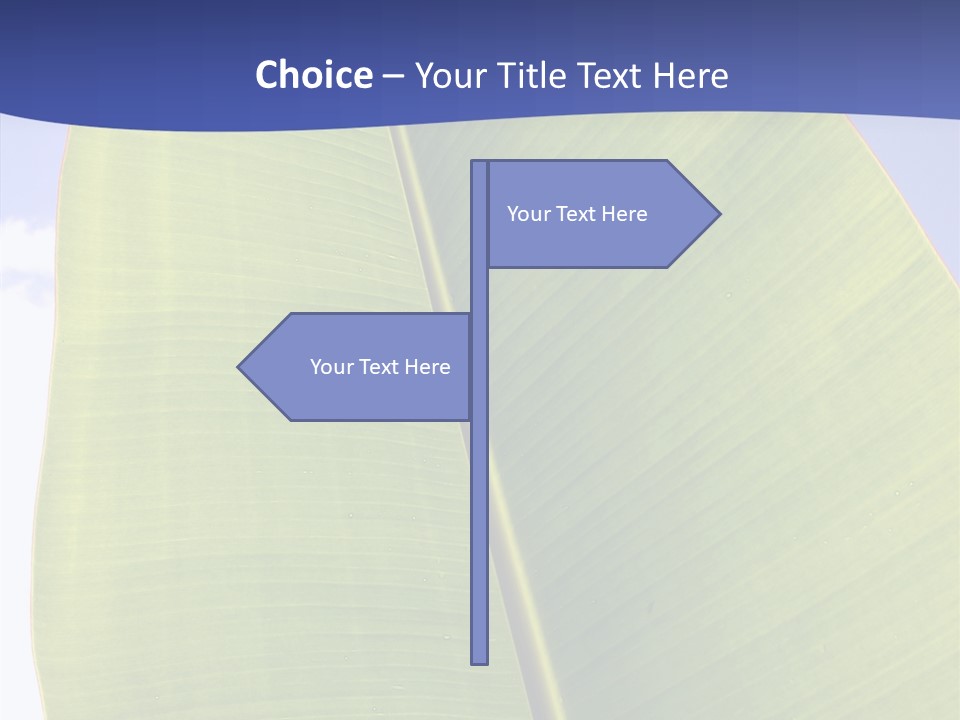 Verdant Foliage Banana PowerPoint Template