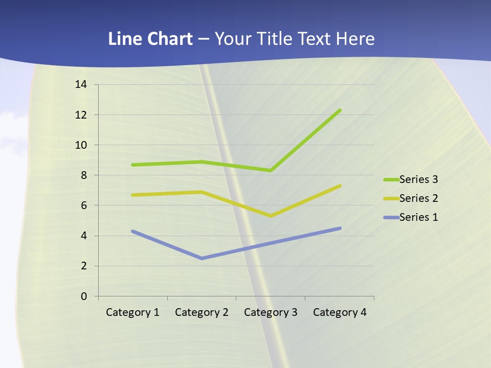 Verdant Foliage Banana PowerPoint Template