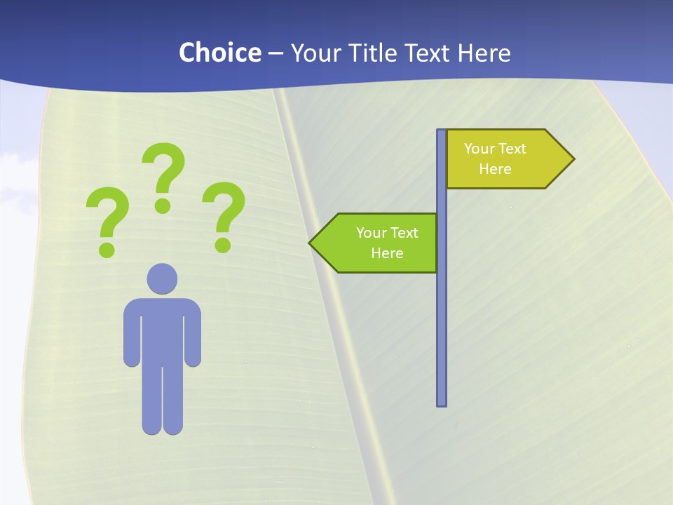 Verdant Foliage Banana PowerPoint Template