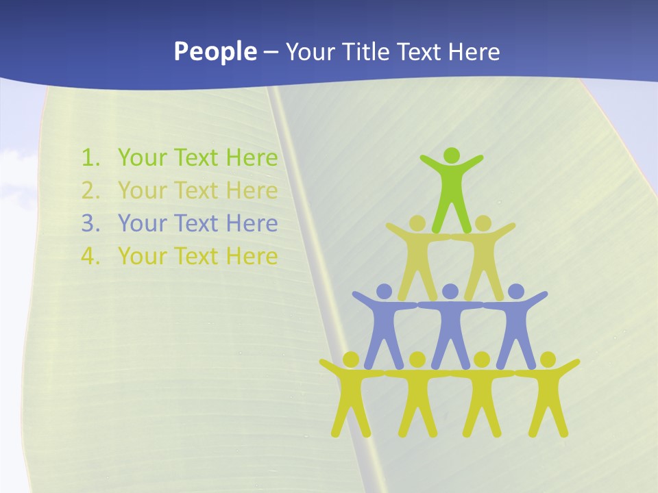 Verdant Foliage Banana PowerPoint Template