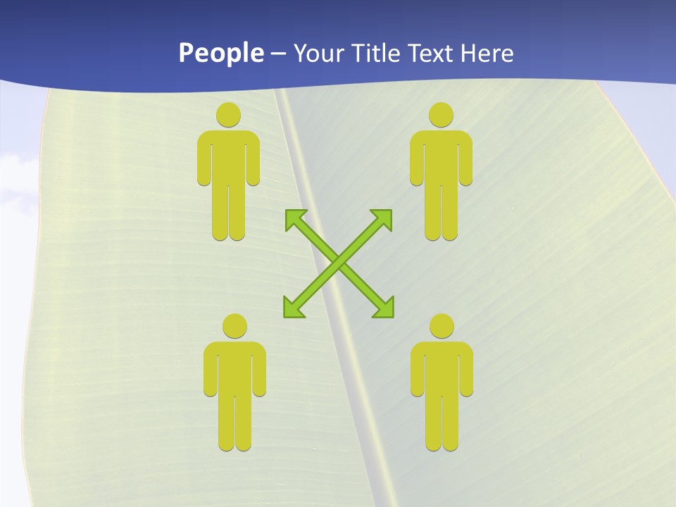 Verdant Foliage Banana PowerPoint Template