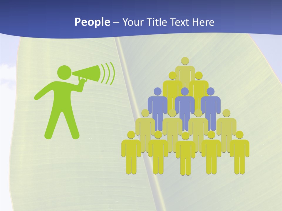 Verdant Foliage Banana PowerPoint Template