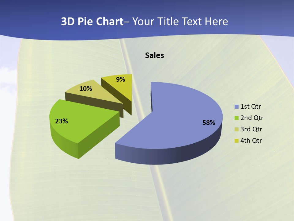 Verdant Foliage Banana PowerPoint Template