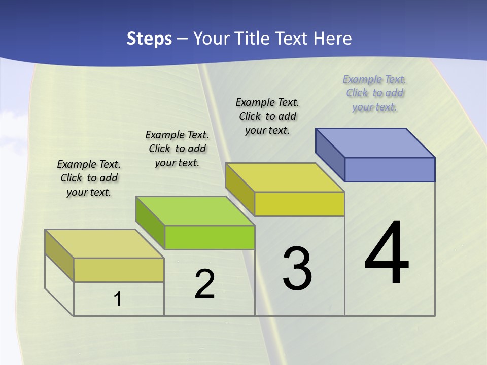 Verdant Foliage Banana PowerPoint Template