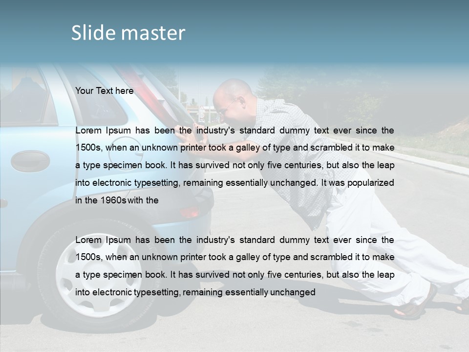 Gas Roadside  PowerPoint Template