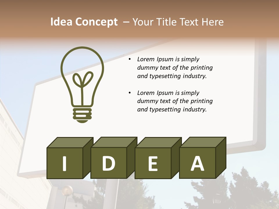 Exhibit Announcement Commercial PowerPoint Template