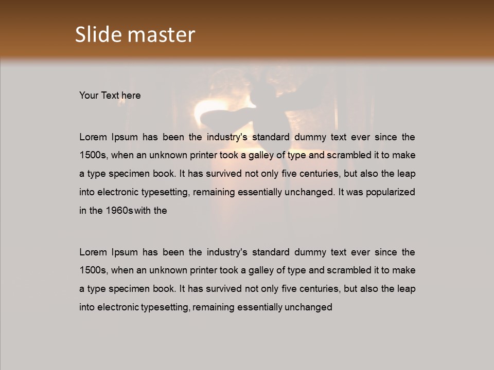 Office Communication Chair PowerPoint Template