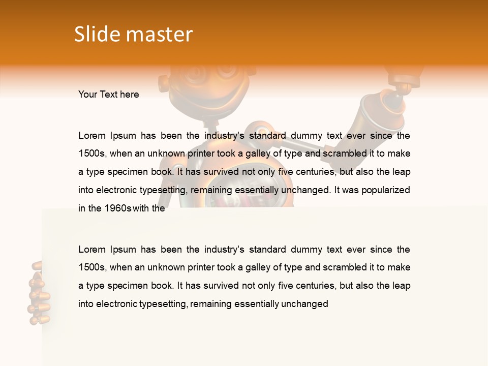 Sign Fun Cartoon PowerPoint Template