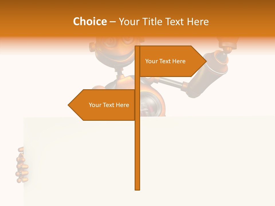 Sign Fun Cartoon PowerPoint Template