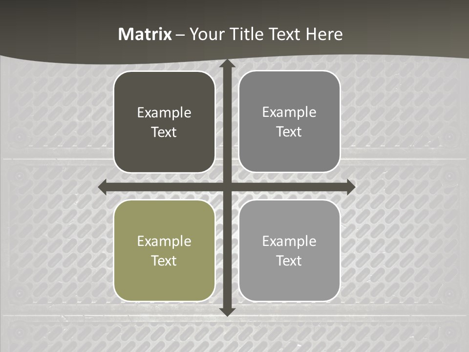 Wall Backgrounds Aluminium PowerPoint Template