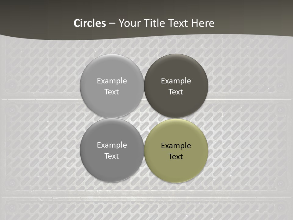 Wall Backgrounds Aluminium PowerPoint Template