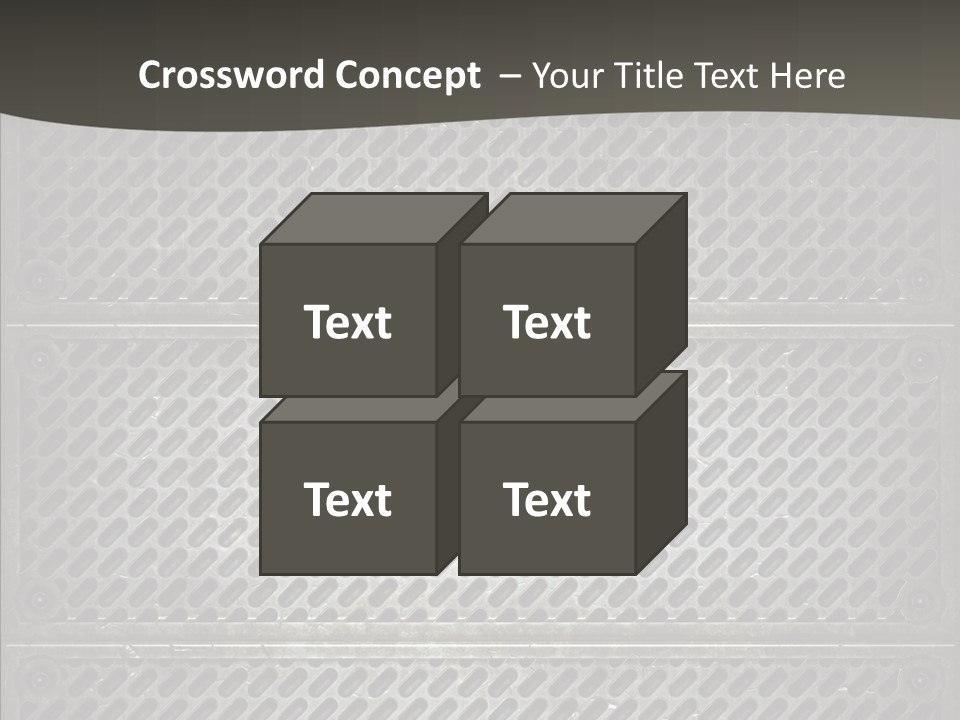 Wall Backgrounds Aluminium PowerPoint Template