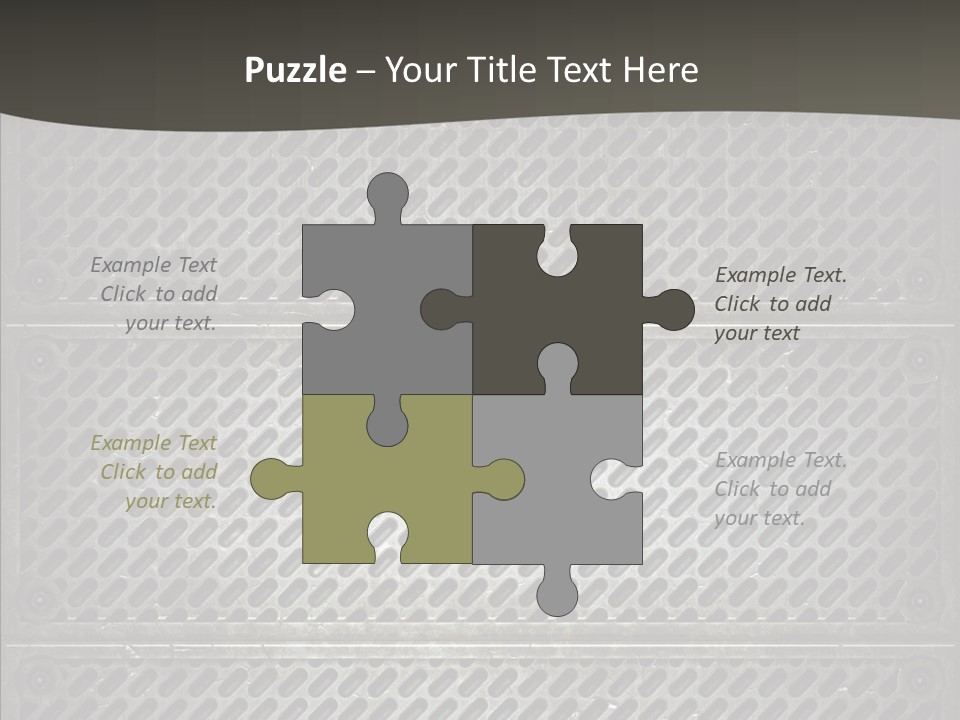 Wall Backgrounds Aluminium PowerPoint Template