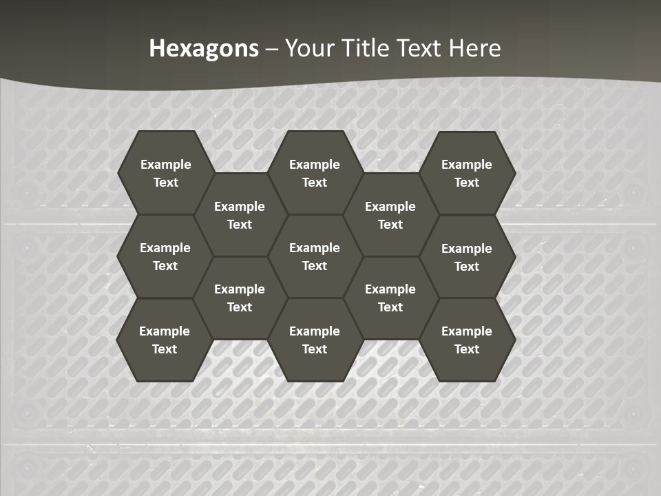 Wall Backgrounds Aluminium PowerPoint Template