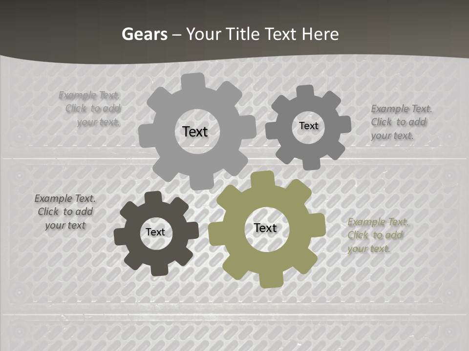 Wall Backgrounds Aluminium PowerPoint Template