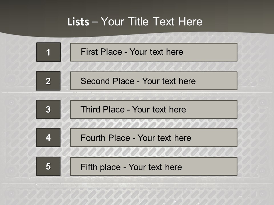 Wall Backgrounds Aluminium PowerPoint Template