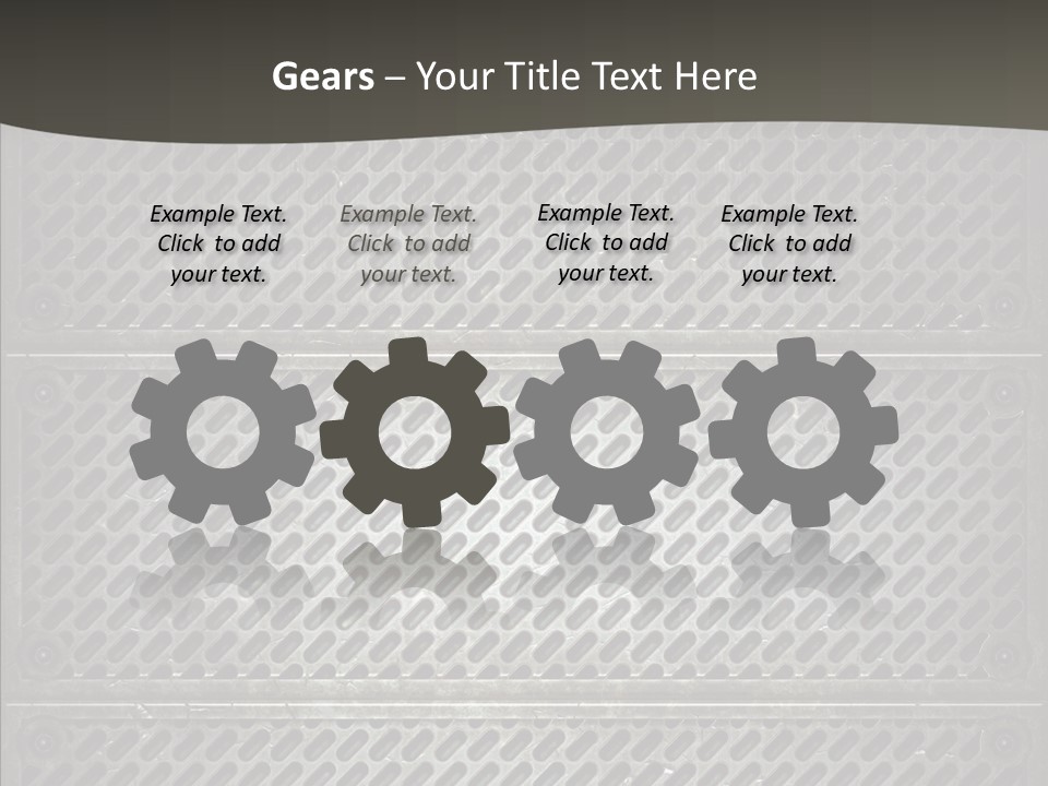 Wall Backgrounds Aluminium PowerPoint Template