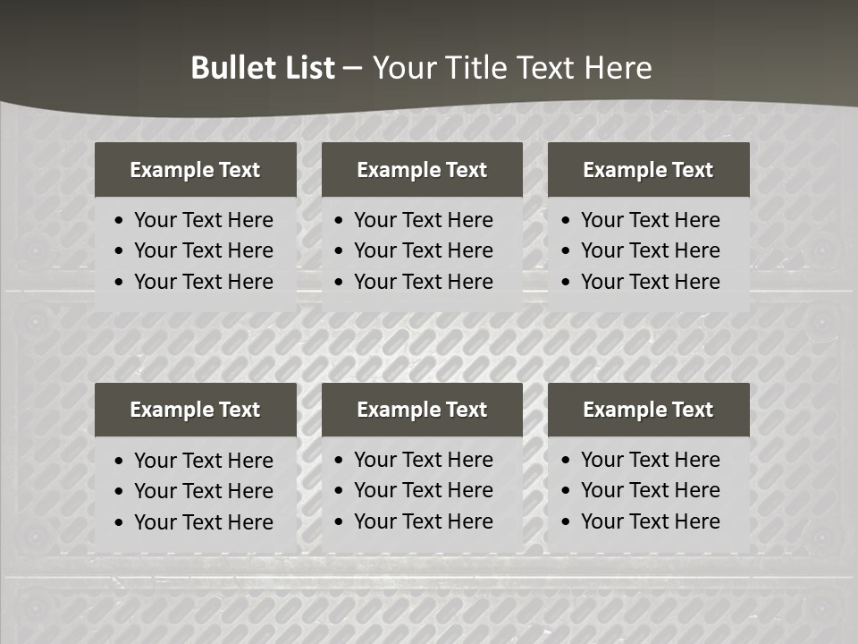 Wall Backgrounds Aluminium PowerPoint Template