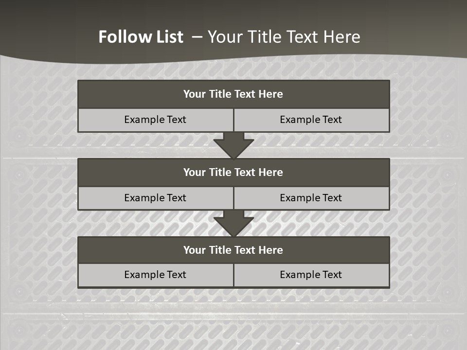 Wall Backgrounds Aluminium PowerPoint Template