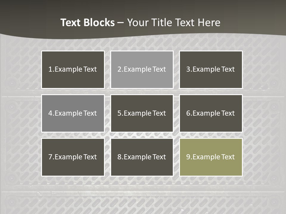 Wall Backgrounds Aluminium PowerPoint Template