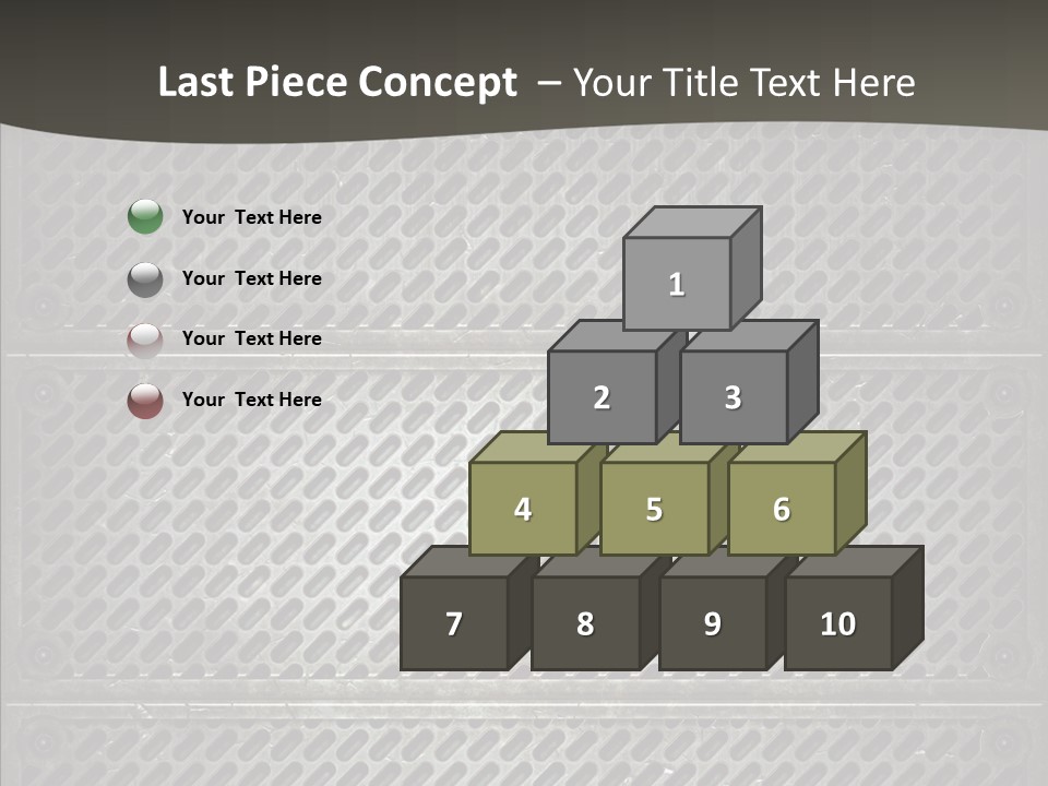 Wall Backgrounds Aluminium PowerPoint Template