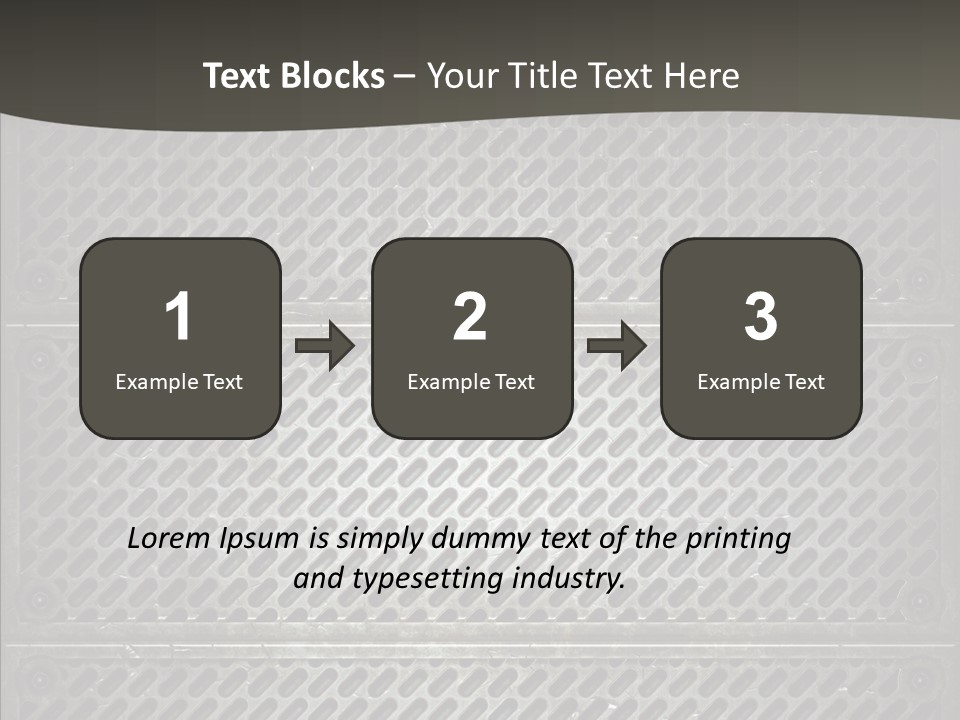 Wall Backgrounds Aluminium PowerPoint Template