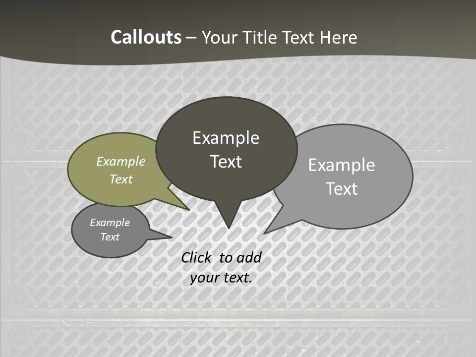 Wall Backgrounds Aluminium PowerPoint Template