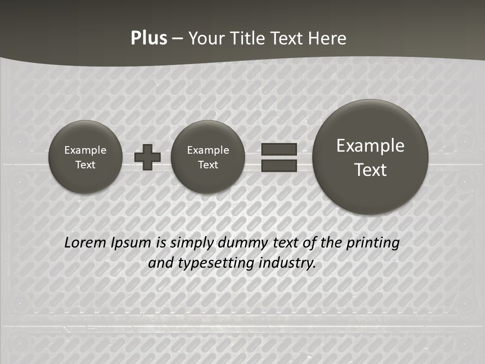 Wall Backgrounds Aluminium PowerPoint Template