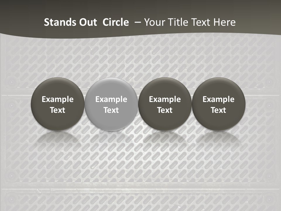 Wall Backgrounds Aluminium PowerPoint Template