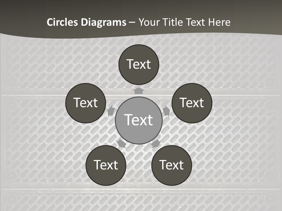 Wall Backgrounds Aluminium PowerPoint Template