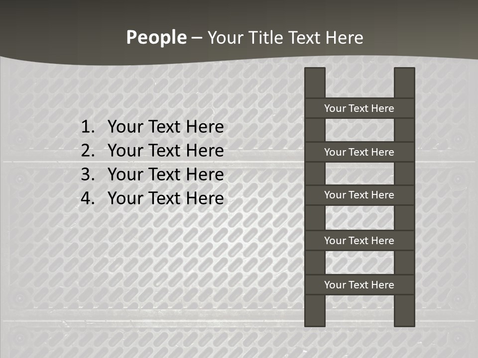 Wall Backgrounds Aluminium PowerPoint Template