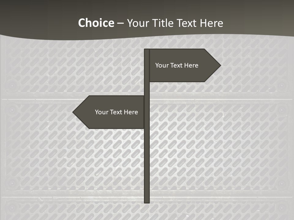 Wall Backgrounds Aluminium PowerPoint Template