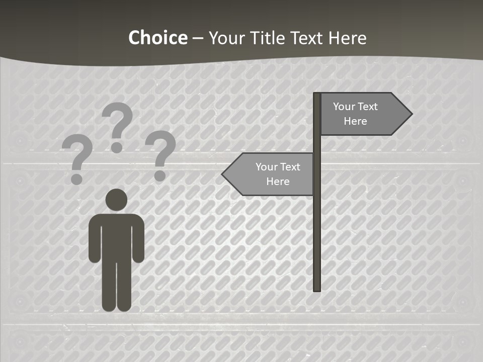 Wall Backgrounds Aluminium PowerPoint Template