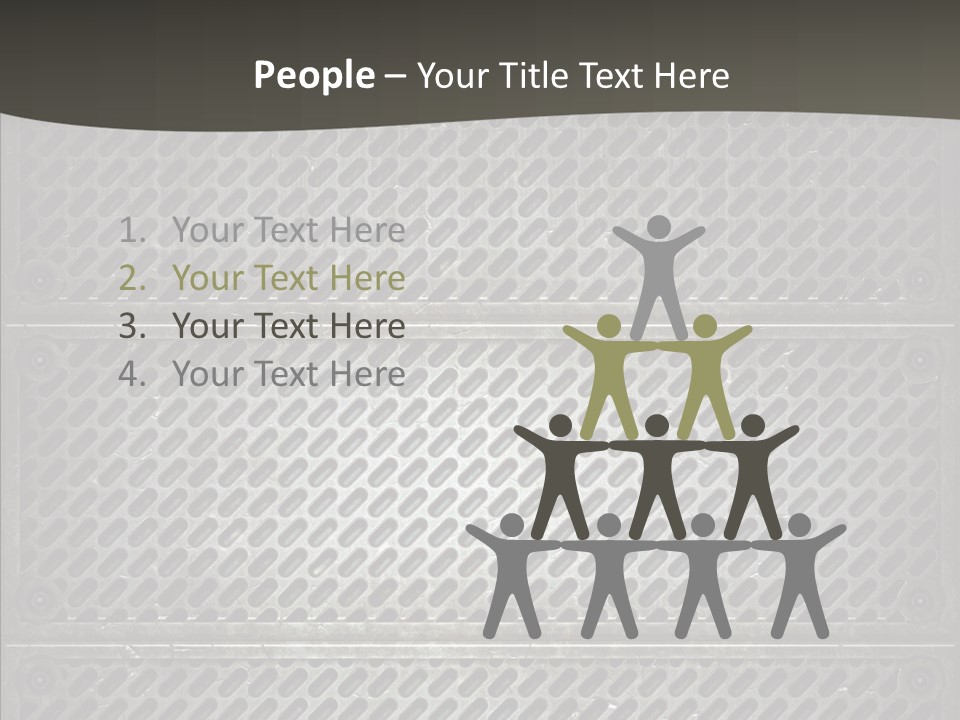 Wall Backgrounds Aluminium PowerPoint Template