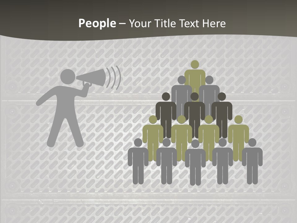 Wall Backgrounds Aluminium PowerPoint Template