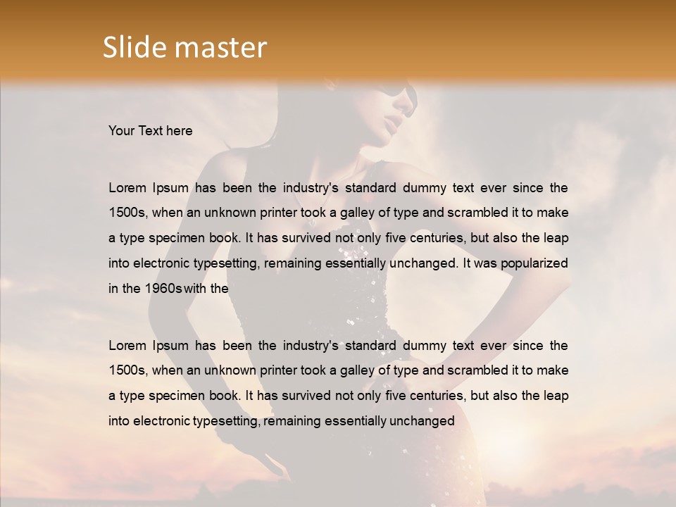 Passion Luxury Portrait PowerPoint Template