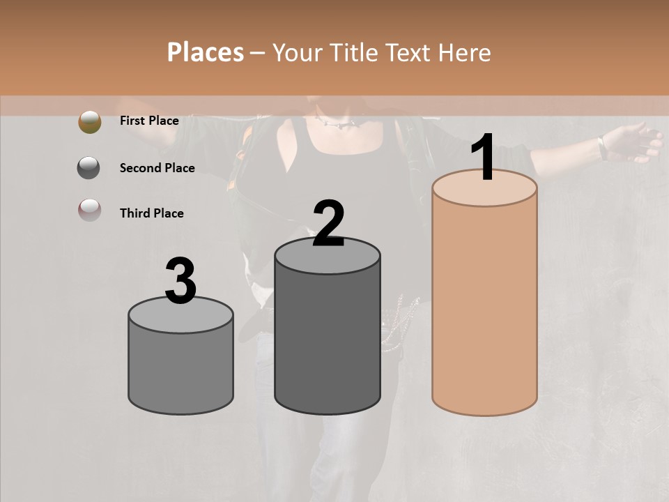 Isolated Rapper Sport PowerPoint Template