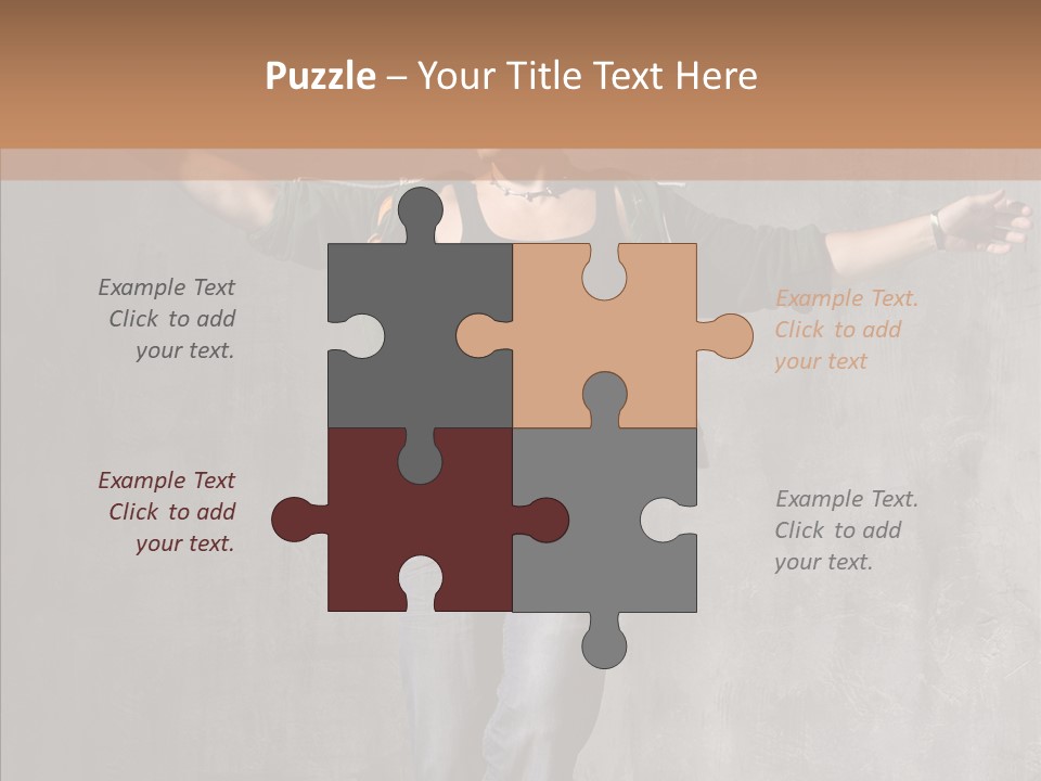 Isolated Rapper Sport PowerPoint Template