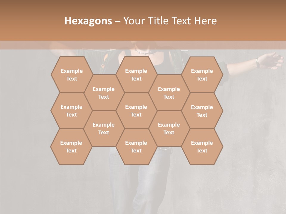 Isolated Rapper Sport PowerPoint Template