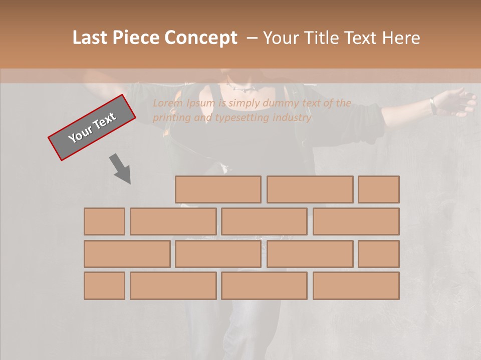 Isolated Rapper Sport PowerPoint Template