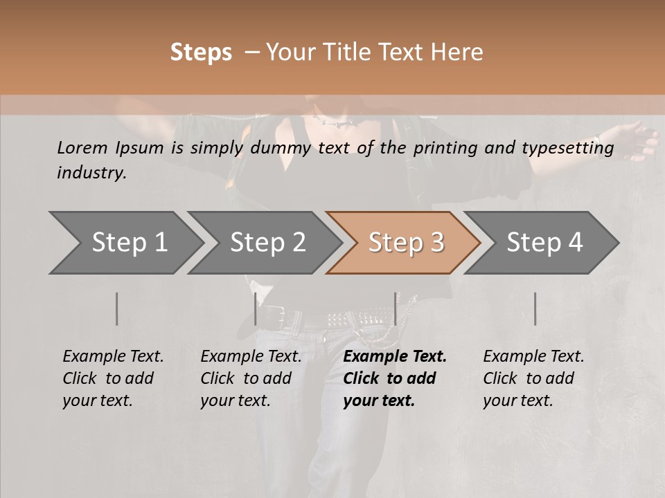 Isolated Rapper Sport PowerPoint Template