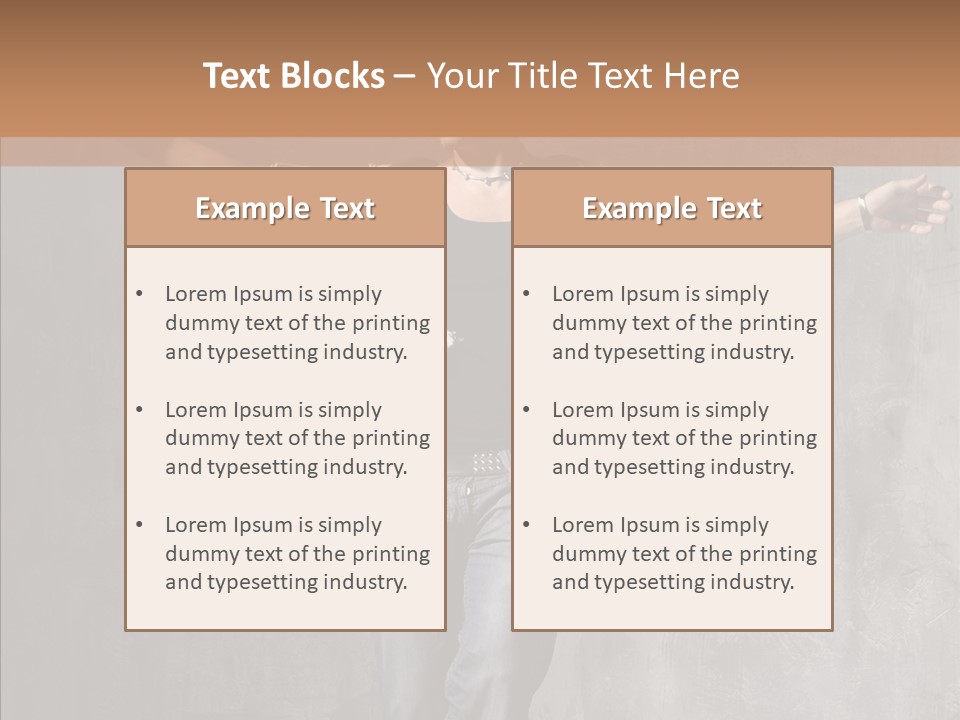 Isolated Rapper Sport PowerPoint Template