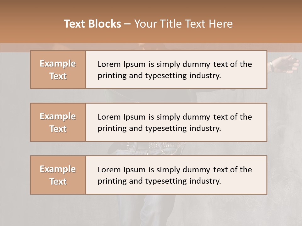 Isolated Rapper Sport PowerPoint Template